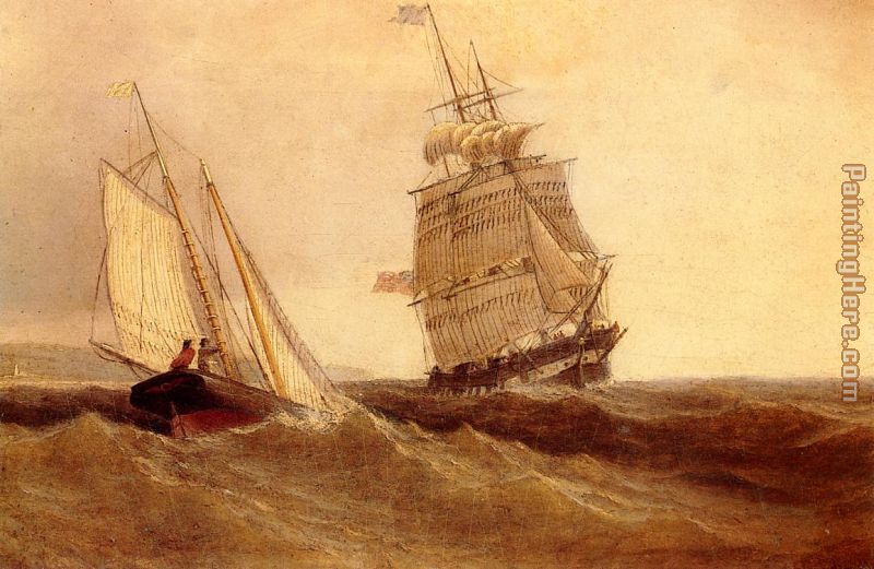 Passing Ships painting - William Bradford Passing Ships art painting